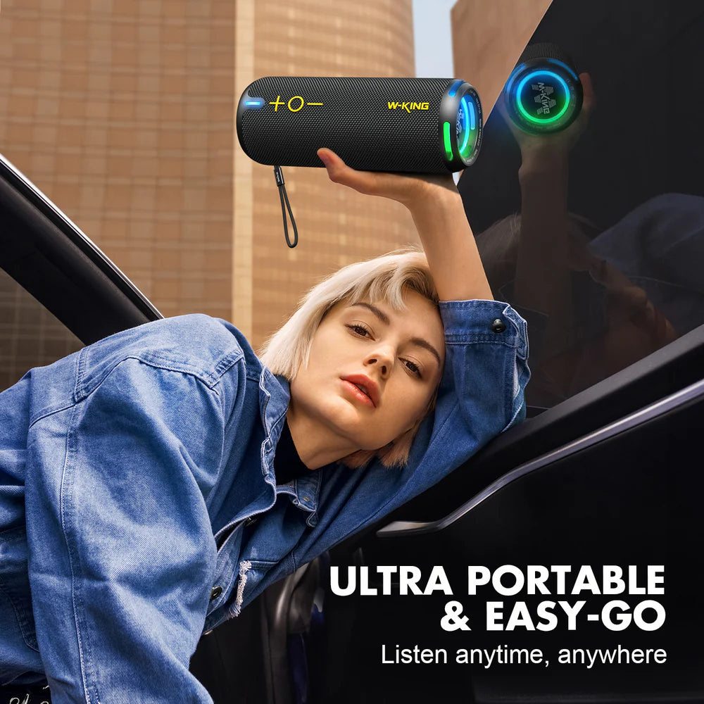 Enceinte Bluetooth compacte W-KING D320 40 W RMS pour les voyages