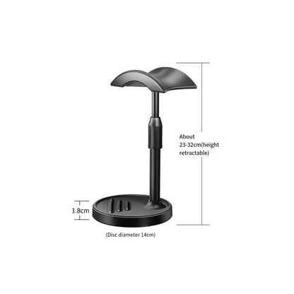 Support de casque antidérapant pour Smartphone tablette écouteur - support de bureau et stable -  Hauteur réglable: 22-32cm