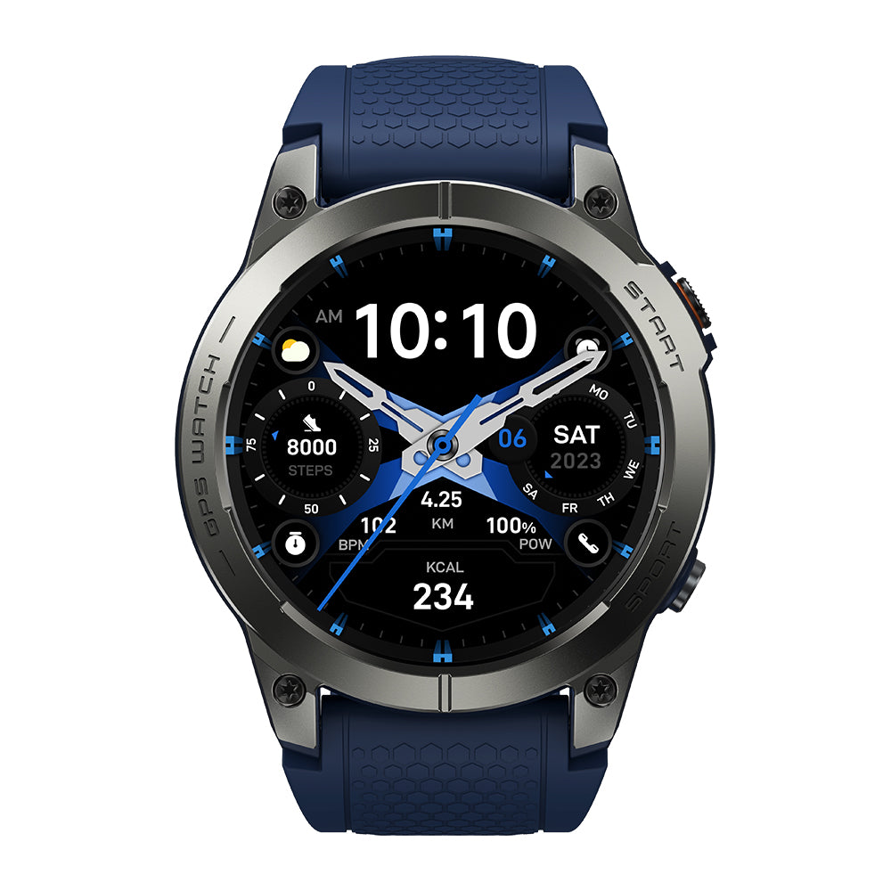 Zeblaze Stratos 3 Pro - GPS AMOLED 1000 nits - Boîtier métal & acier - 60 jours