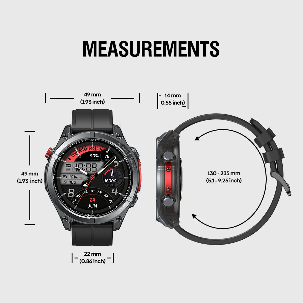 Zeblaze Stratos 4 - Montre GPS 1000 nits - 30j - 170 sports - 5ATM - Acier - BT