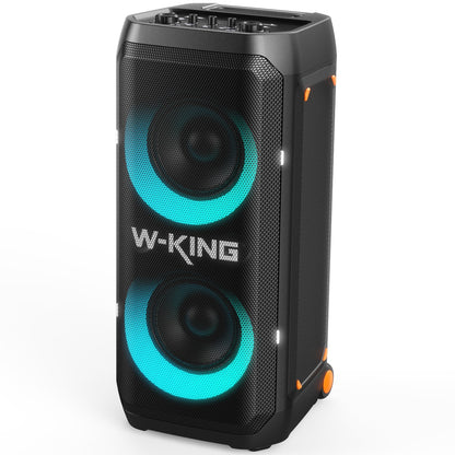 W-KING T12 Plus - 270 W (RMS) - 370 W (crête)RMS Enceinte Bluetooth puissante pour faire la fête avec caisson de basses (370W crête)