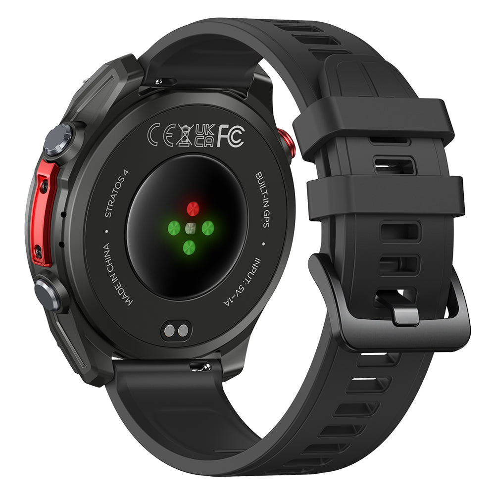 Zeblaze Stratos 4 - Montre GPS 1000 nits - 30j - 170 sports - 5ATM - Acier - BT