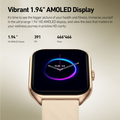 Zeblaze GTS4 - Montre intelligente - 14 jours d'autonomie - Charge magnétique -  Ecran AMOLED - autonomie 14 jours - Capacité de la batterie 300 mAh - Largeur de bande environ 22 mm - Étanche  IP68