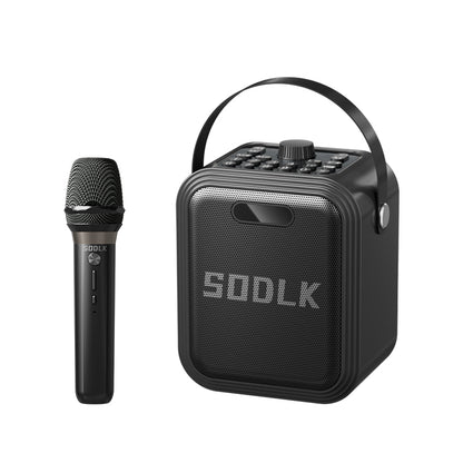 SODLK K12 - Enceinte karaoké sans fil SODLK K12 30W 5.3 avec micro, étanche IPX5, batterie 5000mAh - Enceinte portable pour fêtes en extérieur