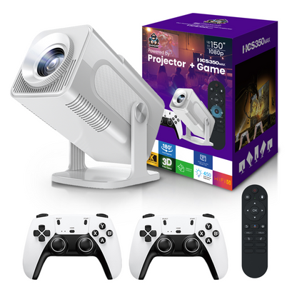 Projecteur HCS350 MAX, module LED blanc 100000H, conception basse consommation, Android 11, projecteur de jeu pour un divertissement à domicile durable