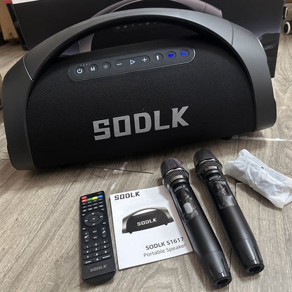 SODLK S1617 - Enceinte portable 320W RGB IPX6 - 10h - 2 micros - télécommande
