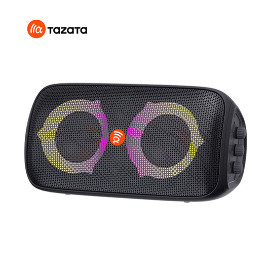 TAZATA Party 800S - Haut-parleur de fête Bluetooth avec microphone, port de guitare avec sortie de 80 watts étanche IPX4