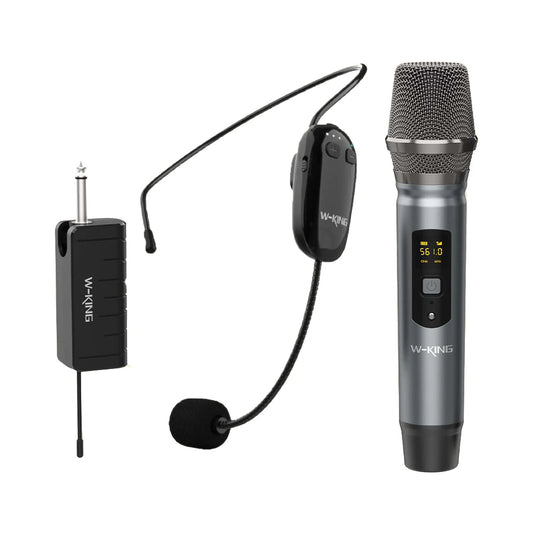 W-KING HW5-Kit microphone sans fil, son HD, autonomie jusqu'à 20 m, autonomie en lecture de 8 h, garantie 1 an