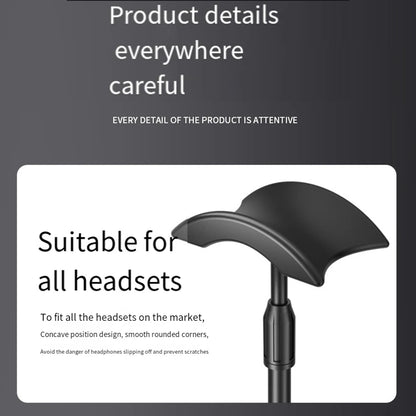 Support de casque antidérapant pour Smartphone tablette écouteur - support de bureau et stable -  Hauteur réglable: 22-32cm