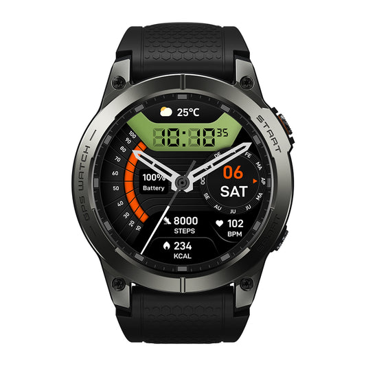 Zeblaze Stratos 3 Pro - GPS AMOLED 1000 nits - Boîtier métal & acier - 60 jours