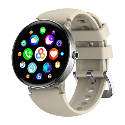 Zeblaze Lily 2 - Montre connectée élégante pour femme -Ecran AMOLED- Écran tactile -Bracelet en silicone durable et confortable- Capacité de la batterie 200 mAh - Appel vocal - Poids 34,6 g