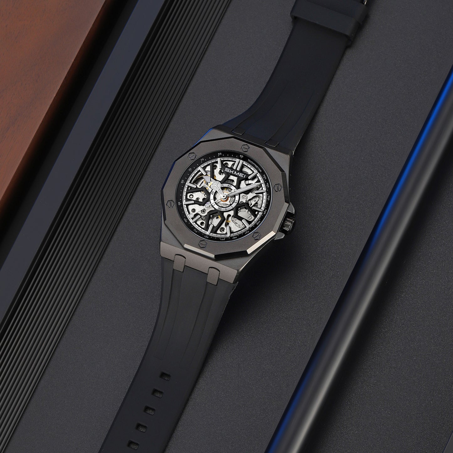 SKMEI  - Montres pour hommes , étanches 3ATM, montres mécaniques automatiques