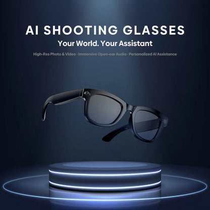 Zeblaze lunettes de tir haute résolution Photo et vidéo Audio à oreille ouverte AI personnalisé avec ChatGPT-4o Wi-Fi 5Ghz 32GB de stockage