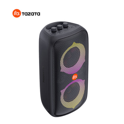 TAZATA Party 800S - Haut-parleur de fête Bluetooth avec microphone, port de guitare avec sortie de 80 watts étanche IPX4