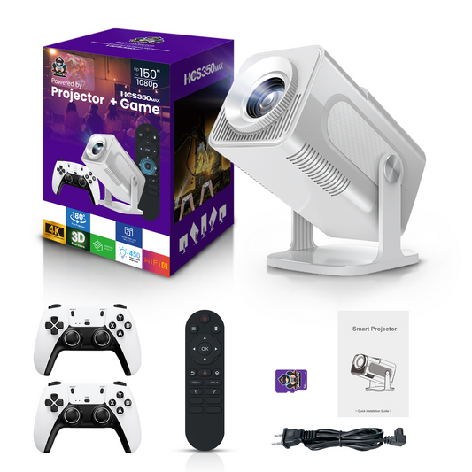 Projecteur HCS350 MAX, module LED blanc 100000H, conception basse consommation, Android 11, projecteur de jeu pour un divertissement à domicile durable