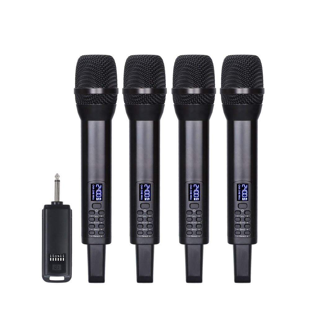 Micro sans fil 2.4G - 4 canaux - 50m - 125dB - 40Hz~15KHz - SNR 80dB - rechargeable