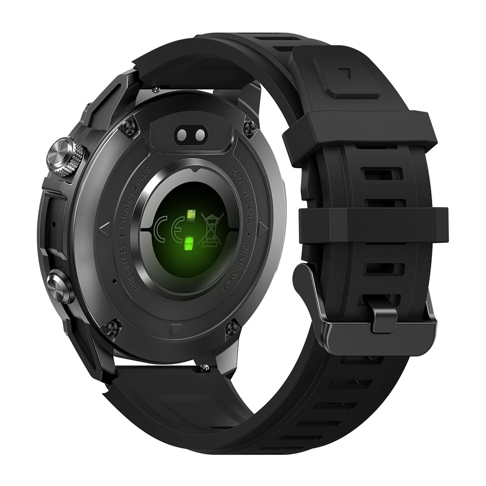 Zeblaze Stratos 2 Plus - Montre connectée GPS, 27j batterie, 1000 nits, Acier inoxydable
