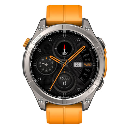 Zeblaze Stratos 4 - Montre GPS 1000 nits - 30j - 170 sports - 5ATM - Acier - BT