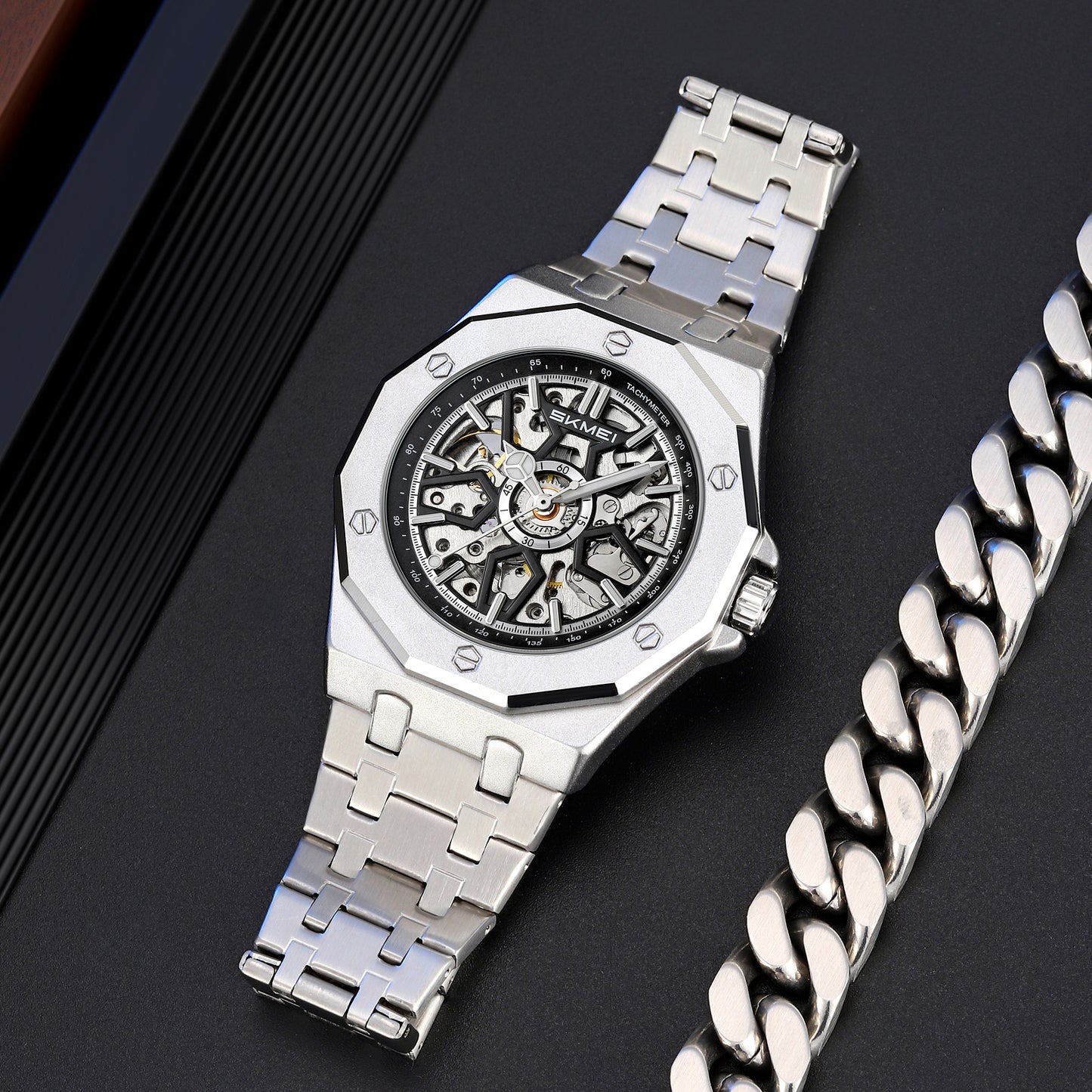 SKMEI  - Montres pour hommes , étanches 3ATM, montres mécaniques automatiques