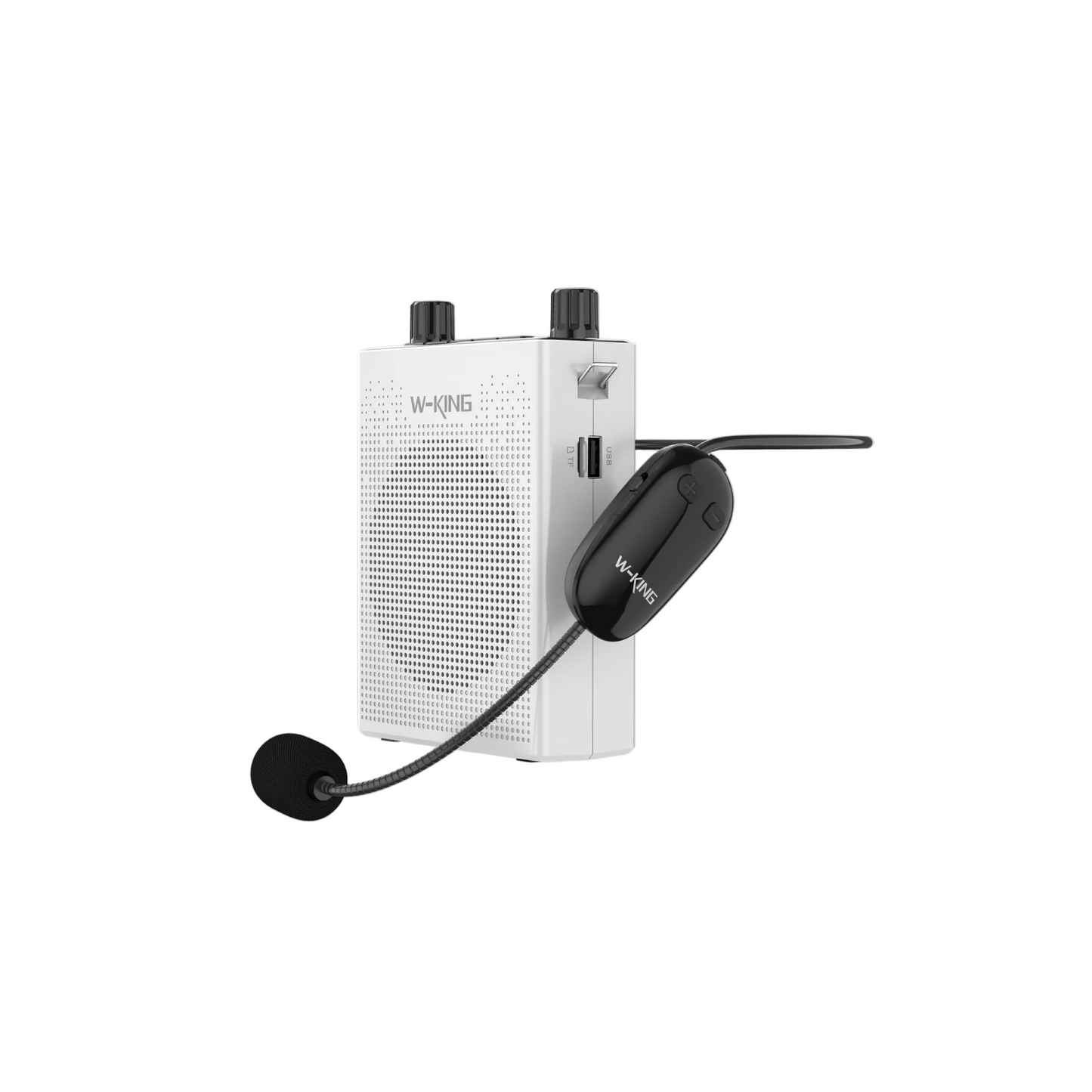 W-King KS16 avec micro sans fil - Amplificateur vocal personnel  25W Amplificateur audio portable sans fil Bluetooth pour enseignant guide touristique
