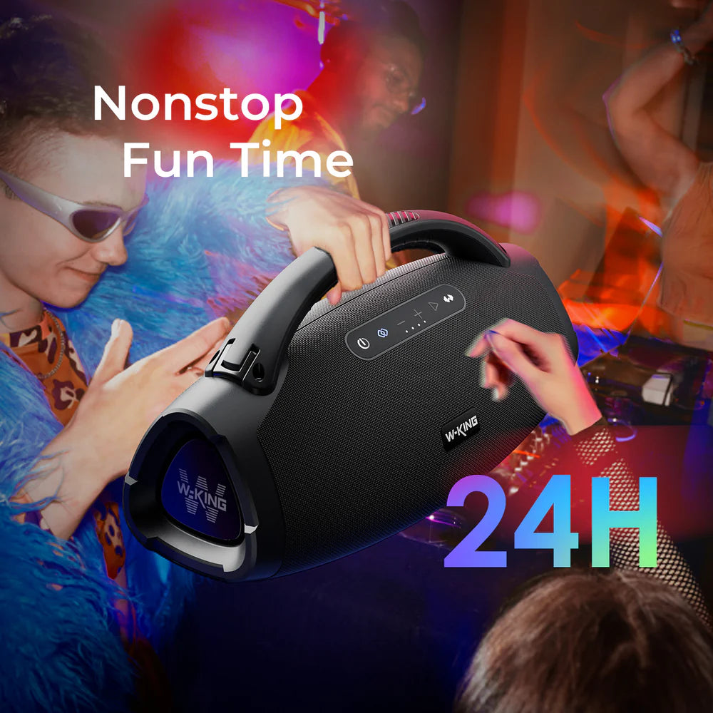 W-KING D20S + Sac -  Enceinte Bluetooth portable  140 W RMS puissante pour l'extérieur et les fêtes