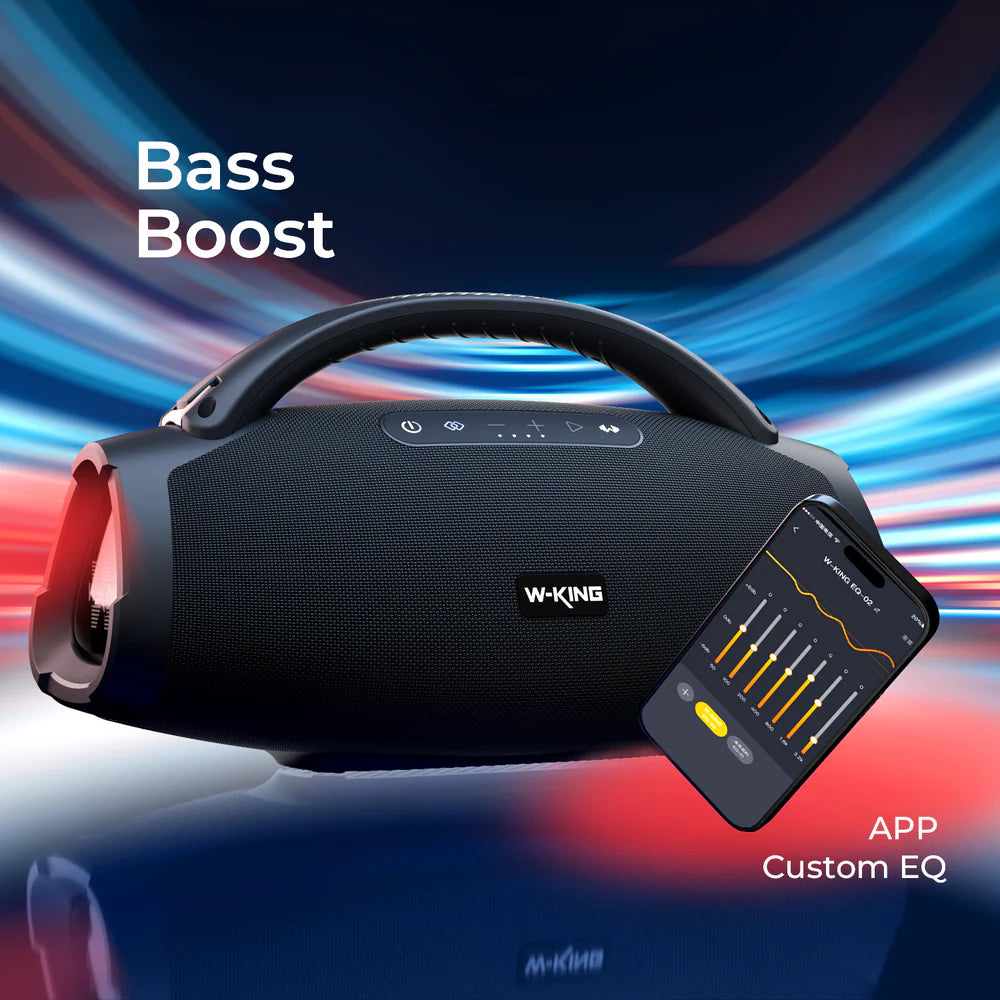 W-KING D20S + Sac -  Enceinte Bluetooth portable  140 W RMS puissante pour l'extérieur et les fêtes
