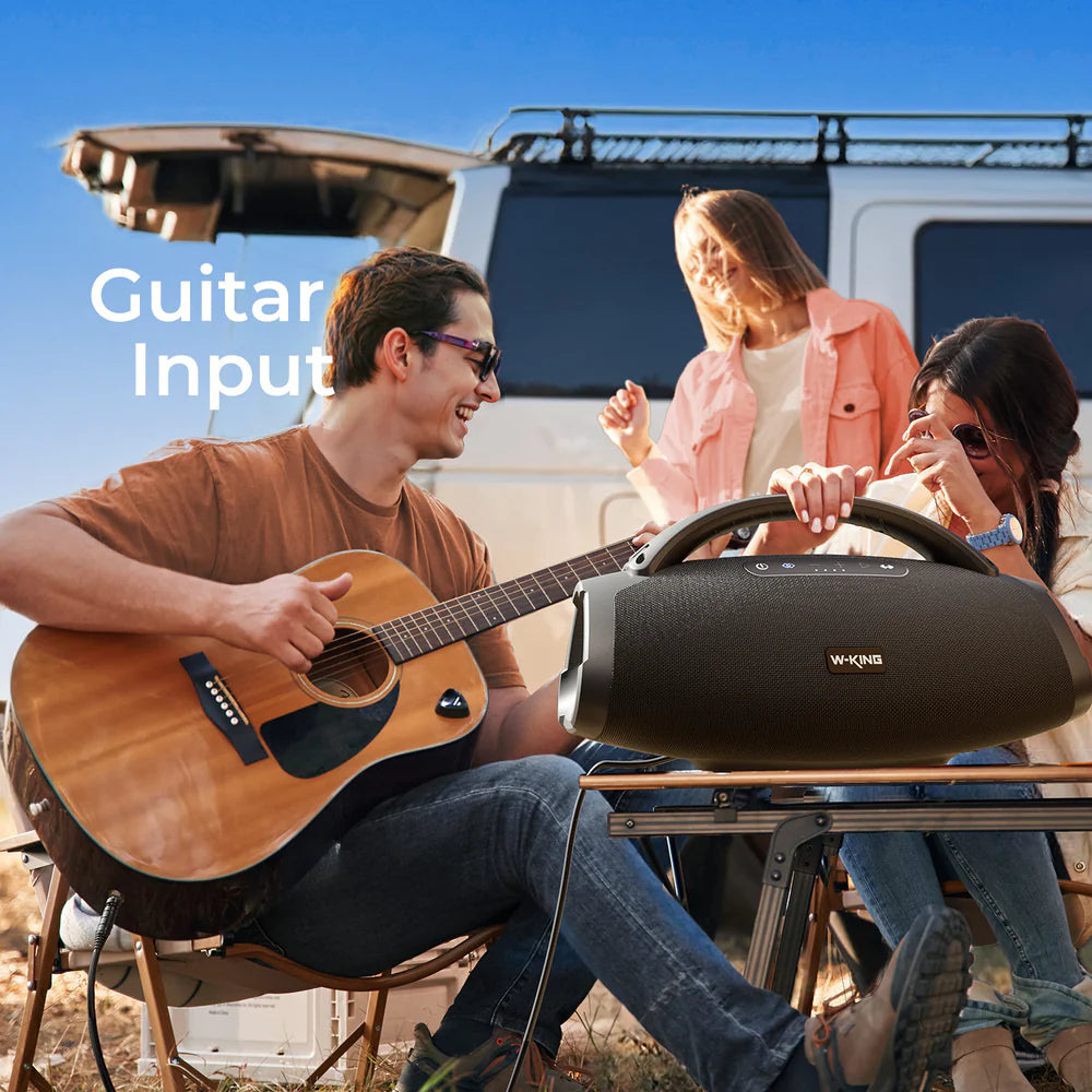 W-KING D20S + Sac -  Enceinte Bluetooth portable  140 W RMS puissante pour l'extérieur et les fêtes