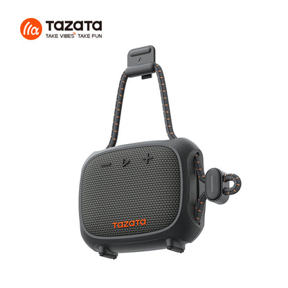 TAZATA GOCLIP IX - Haut-parleur sans fil Bluetooth pour vélo 12 heures de jeu étanche IPX7 clip de longe réglable
