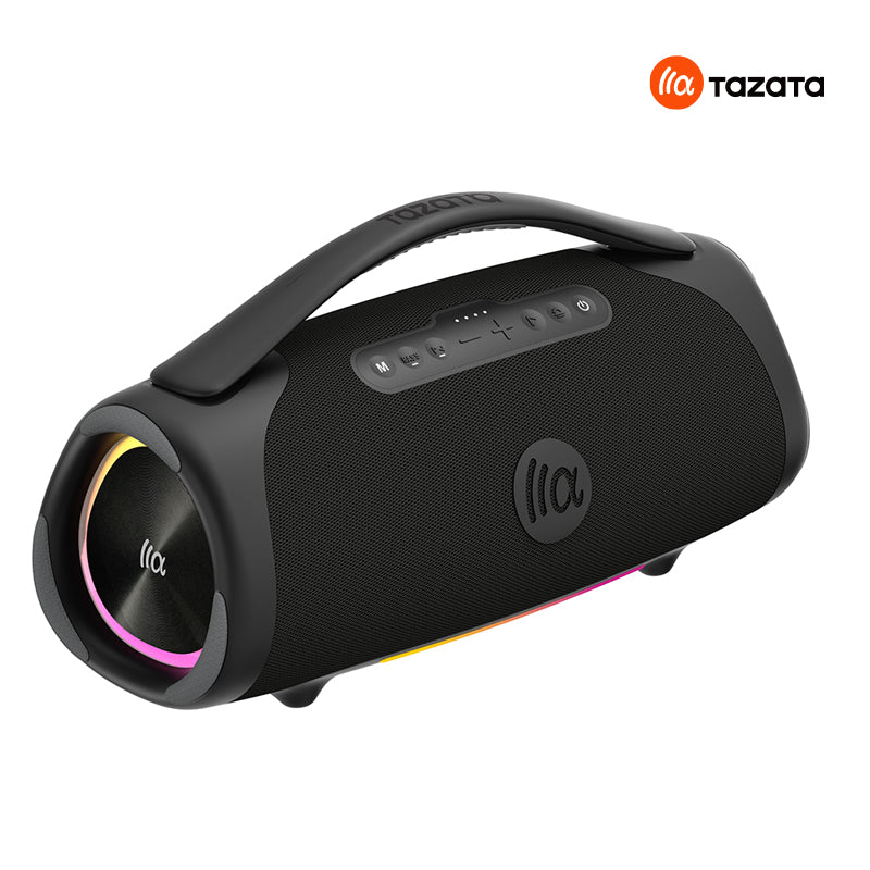 TAZATA BOOMBLAST MAX - Stéréo de fête sans fil étanche IPX7 avec une autonomie de 4 à 10 heures