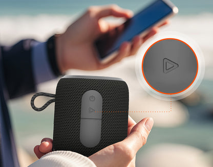 TAZATA FUN 50 - Petit haut-parleur Bluetooth étanche IPX7 avec autonomie étendue de 4 à 20 heures