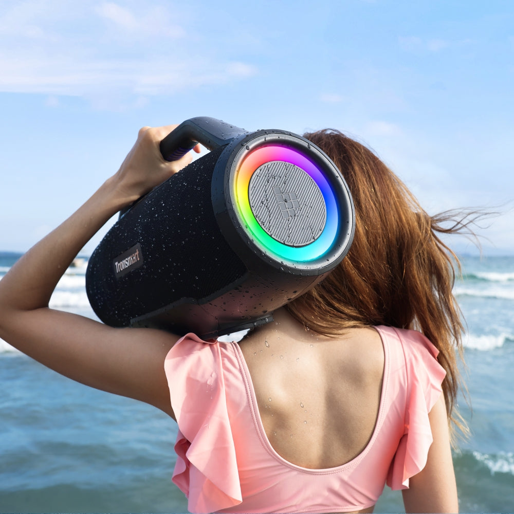 Tronsmart Bang Max  - 24 heure d'autonomie-  Étanchéité IPX6  -  un son époustouflant de 130 W- Karaoké  jusqu'à 10 heures - Poids du produit 7kg