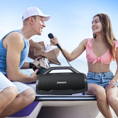 Tronsmart Bang Max  - 24 heure d'autonomie-  Étanchéité IPX6  -  un son époustouflant de 130 W- Karaoké  jusqu'à 10 heures - Poids du produit 7kg