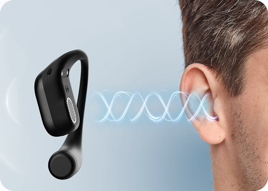 Tronsmart OpenFly 2 Pro - Casque ouvert - 4 micros IA - 10h - égaliseur - 8,8 g