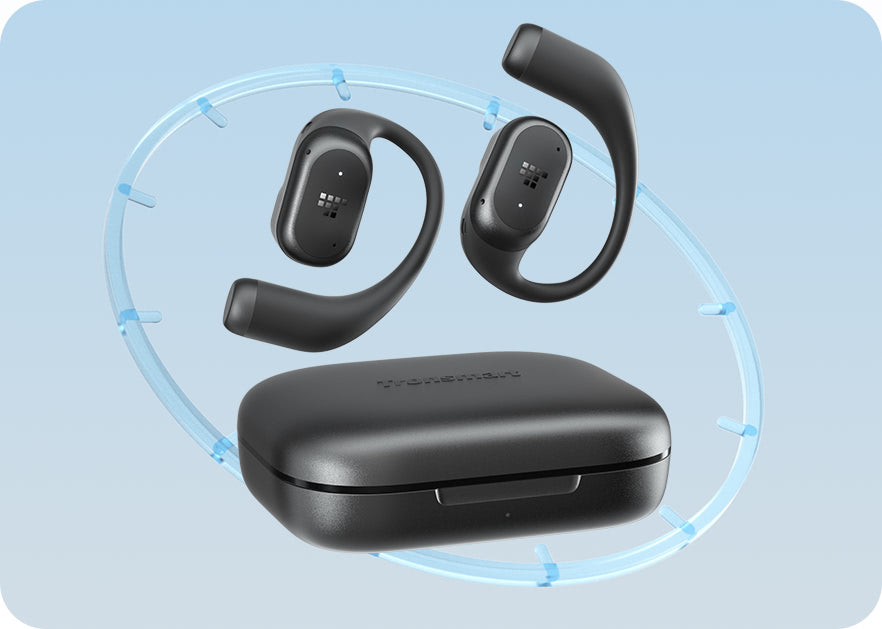 Tronsmart OpenFly 2 Pro - Casque ouvert - 4 micros IA - 10h - égaliseur - 8,8 g