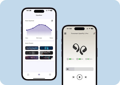 Tronsmart OpenFly 2 Pro - Casque ouvert - 4 micros IA - 10h - égaliseur - 8,8 g