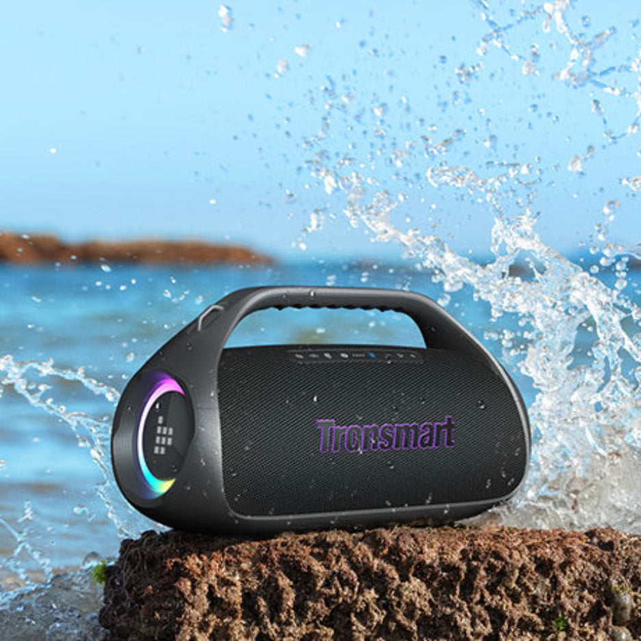 Tronsmart Bang 2 Enceinte de fête extérieure - 90 W de Pure Boom  - 26 heures d'autonomie - étancheité IPX6- application pour personnaliser l'égaliseur et synchroniser - 3 modes d'éclairage -  2,63 kg