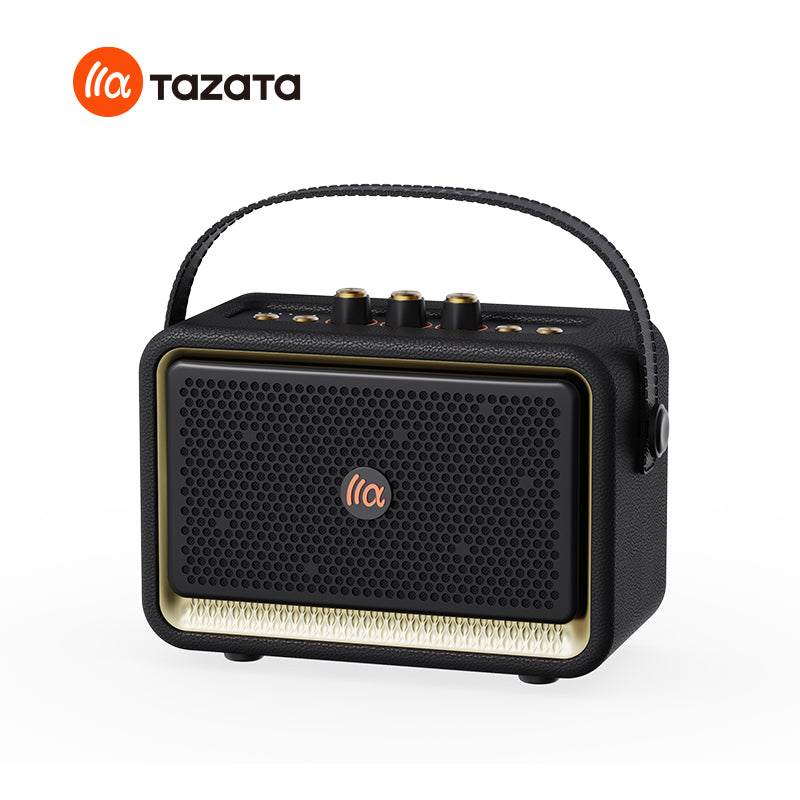 TAZATA HARMONY II - Haut-parleur de karaoké sans fil : ports micro et USB intégrés, bass boost, durée d'exécution 10H