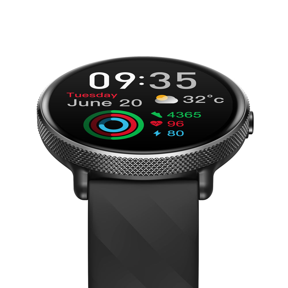 Zeblaze GTR 3 Pro - Montre connectée AMOLED 1,43" - 1000 nits - 14 jours - IP68-Noir