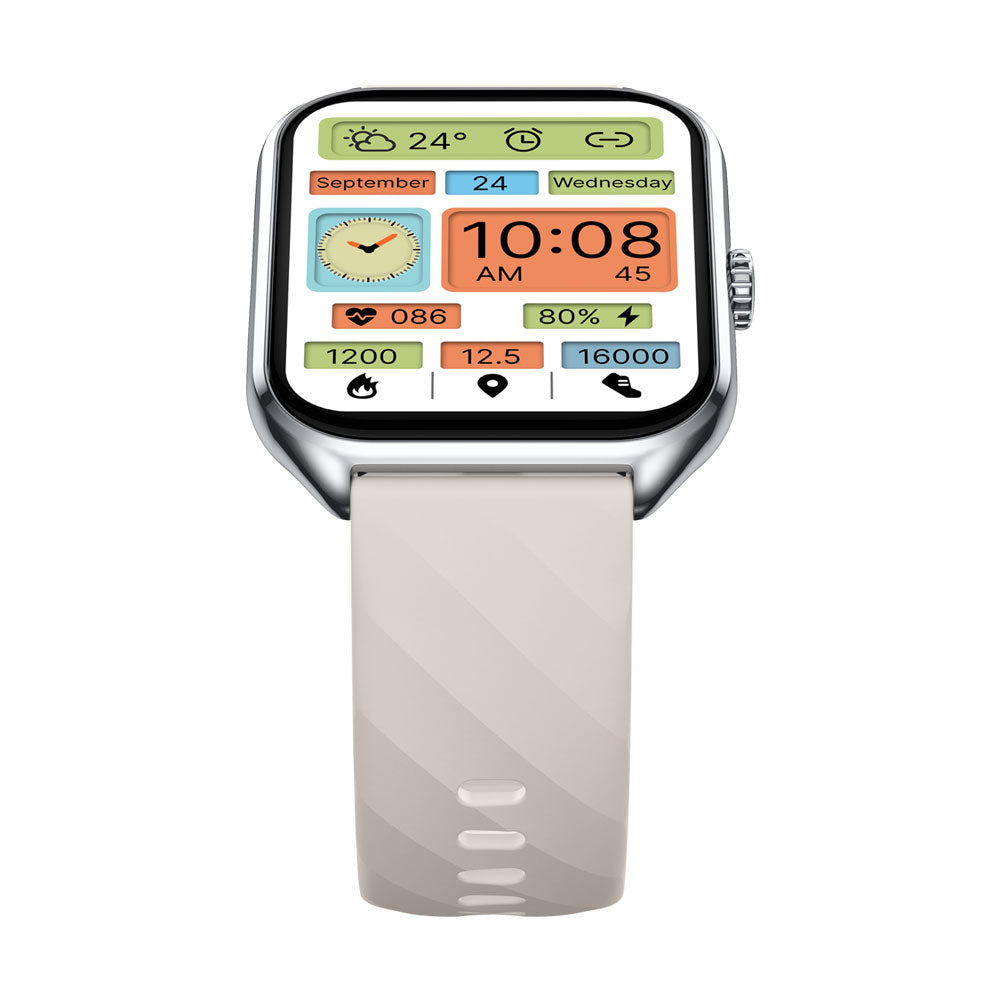 Zeblaze GTS4 - Montre intelligente - 14 jours d'autonomie - Charge magnétique -  Ecran AMOLED - autonomie 14 jours - Capacité de la batterie 300 mAh - Largeur de bande environ 22 mm - Étanche  IP68- couleur grise