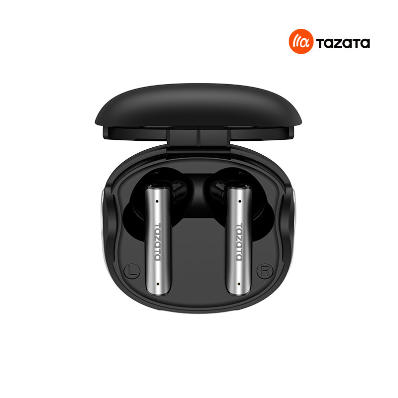 TAZATA TAURUS X - Écouteurs Bluetooth TWS hybrides ANC, réduction de bruit de -30 dB, 4 microphones, appels HD