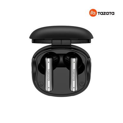 TAZATA TAURUS X - Écouteurs Bluetooth TWS hybrides ANC, réduction de bruit de -30 dB, 4 microphones, appels HD
