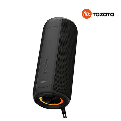 TAZATA PALM 300 - Enceinte Bluetooth portable sans fil de 1 kg avec une portée jusqu'à 9 mètres, étanche IPX7-30 watt- couleur noir