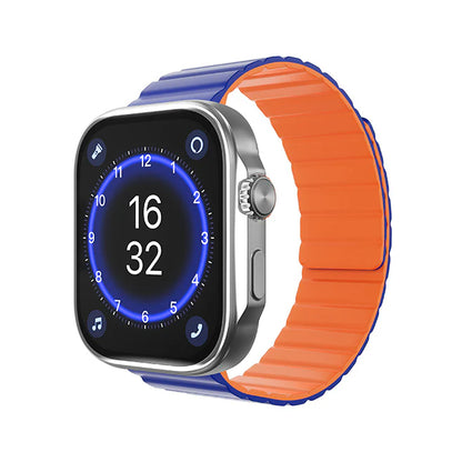 Udfine Montre connectée Gear Pro - deux bracelets - Étanchéité 5 ATM + vidange automatique - Plus de 100 modes sportifs - Mesure de la pression artérielle - Écran Ultra AMOLED  - Autonomie : 12 jours -