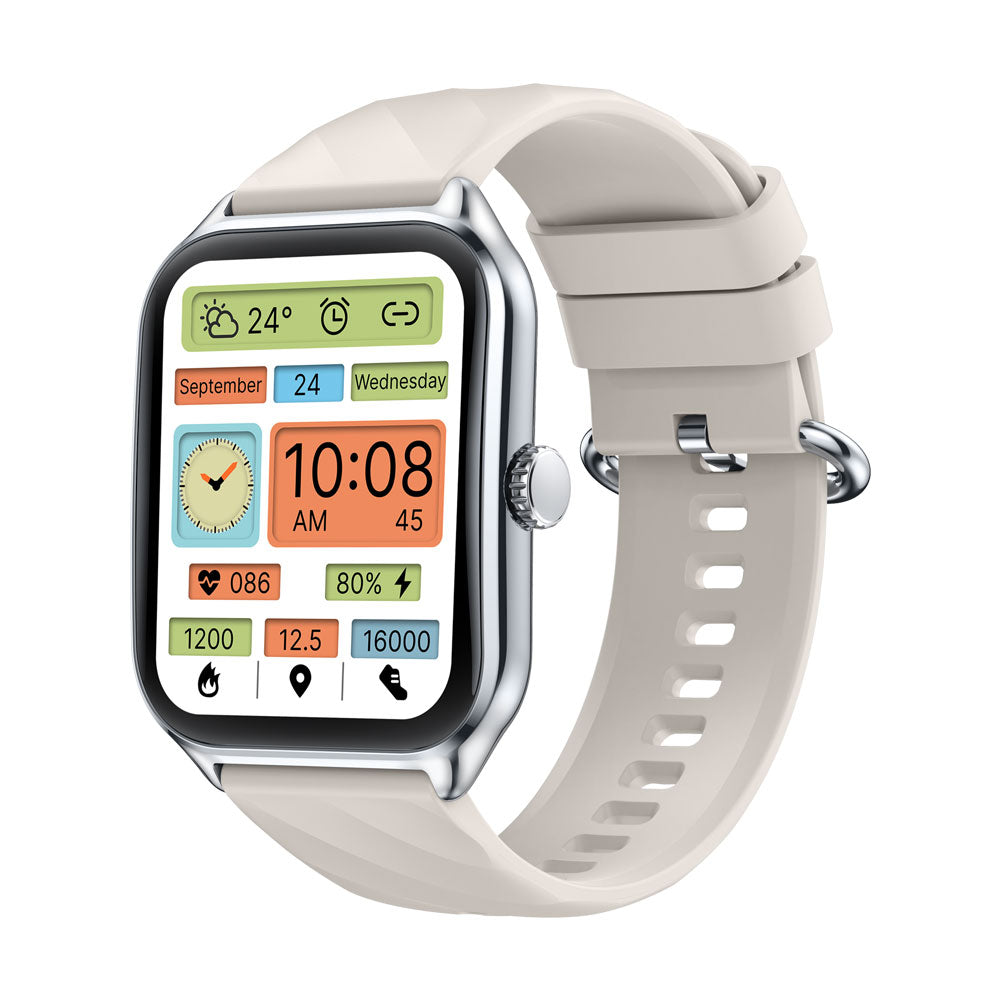 Zeblaze GTS4 - Montre intelligente - 14 jours d'autonomie - Charge magnétique -  Ecran AMOLED - autonomie 14 jours - Capacité de la batterie 300 mAh - Largeur de bande environ 22 mm - Étanche  IP68- couleur grise