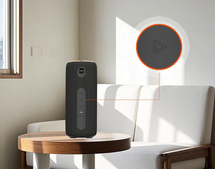 TAZATA FUN 300 - Lumières RVB Haut-parleur Bluetooth IPX7 Imperméable 2 * 6 W Puissant conducteur Radiateur passif