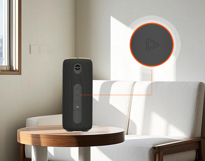 TAZATA FUN 300 - Lumières RVB Haut-parleur Bluetooth IPX7 Imperméable 2 * 6 W Puissant conducteur Radiateur passif