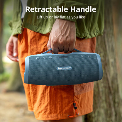 Tronsmart Mirtune S100 - 50 Watt - 20 heures d'autonomie - Étanchéité IPX7 - Poignée rétractable- Poids du produit  1,36 kg - application pour un son qui vous ressemble
