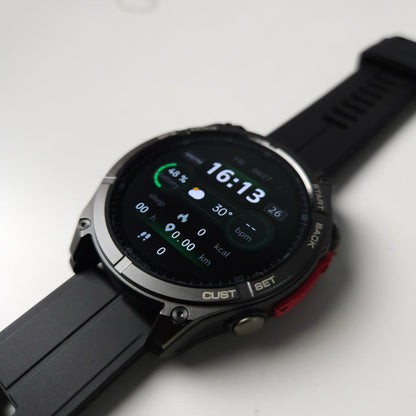 Zeblaze Stratos 4 - Montre GPS 1000 nits - 30j - 170 sports - 5ATM - Acier - BT