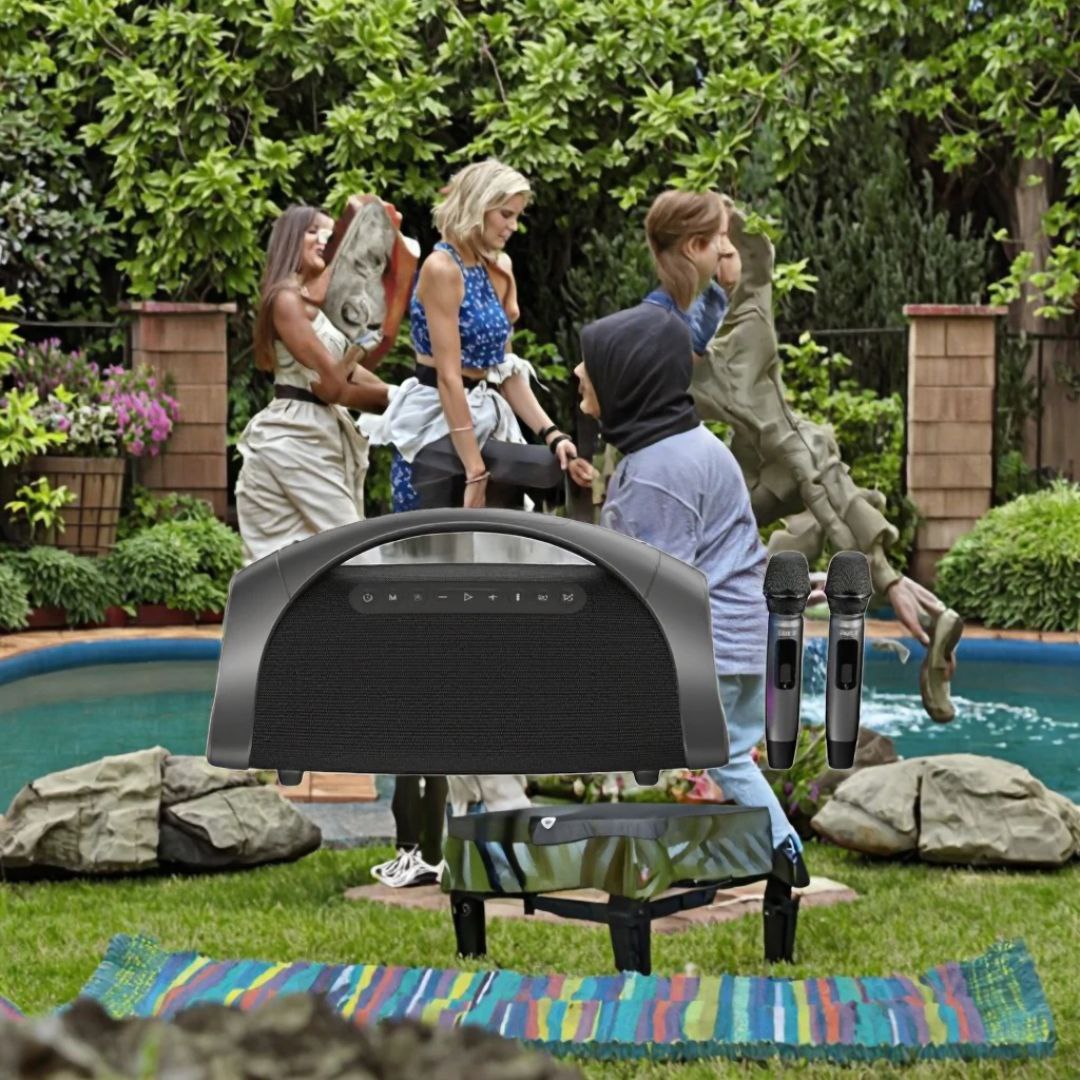 SODLK S1617 - Enceinte portable 320W RGB IPX6 - 10h - 2 micros - télécommande