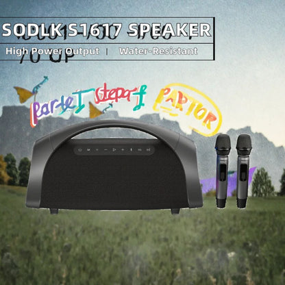SODLK S1617 - Enceinte portable 320W RGB IPX6 - 10h - 2 micros - télécommande